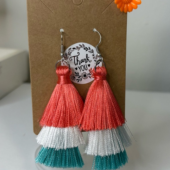 Colorful Tassel Earrings - Picture 1 of 1